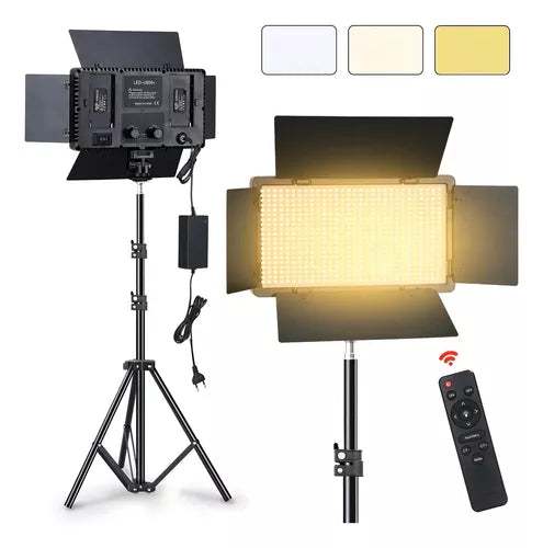 Kit Profesional Luz Relleno con Trípode Reflector Pro 600led