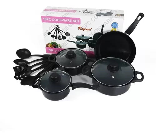 Batería de Cocina Antiadherente con Utensilios